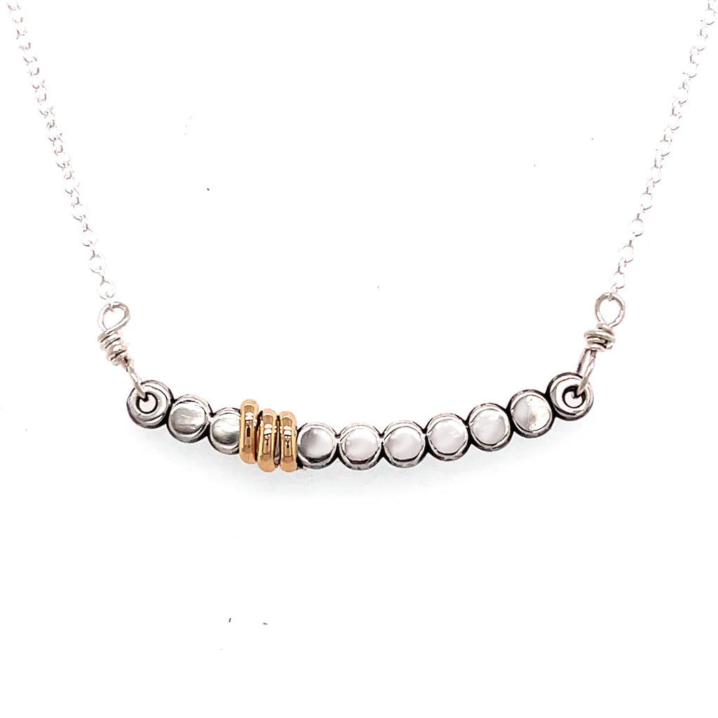 Short Bead Bar Necklace (N1146)