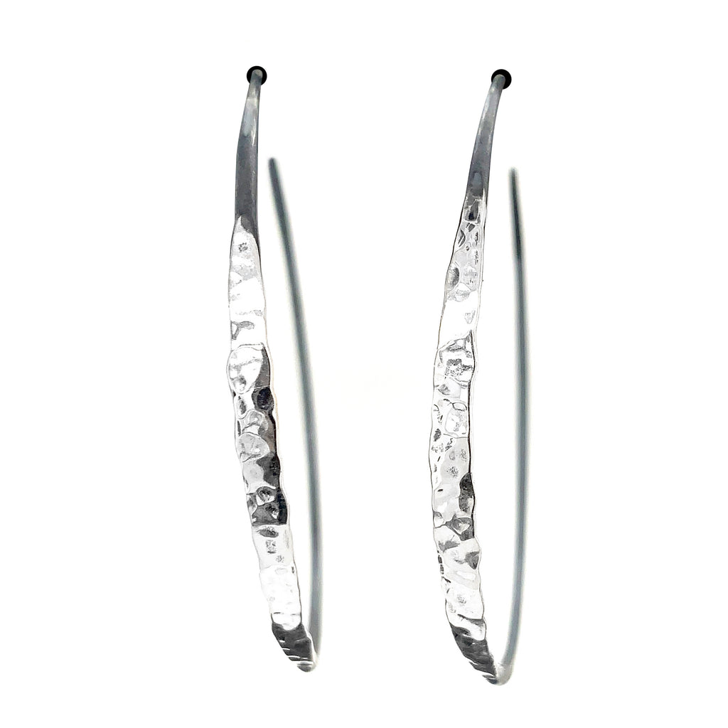 Paparazzi Accessories - Embellished Edge - Silver Earrings