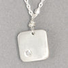 Diamond Dogtag Necklace  (N115Sd) - DanaReedDesigns