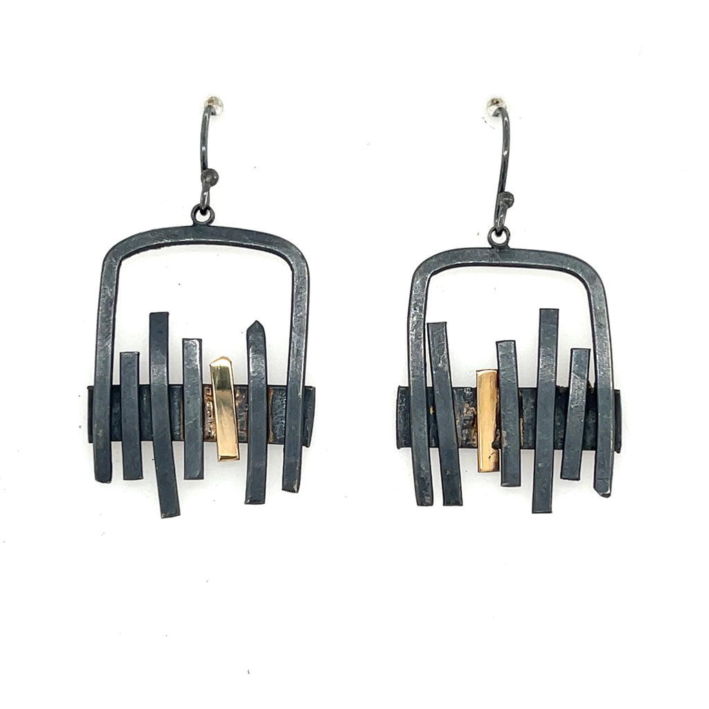 One of a kind Tiny Ski Lift Earrings Dana Reed Designs