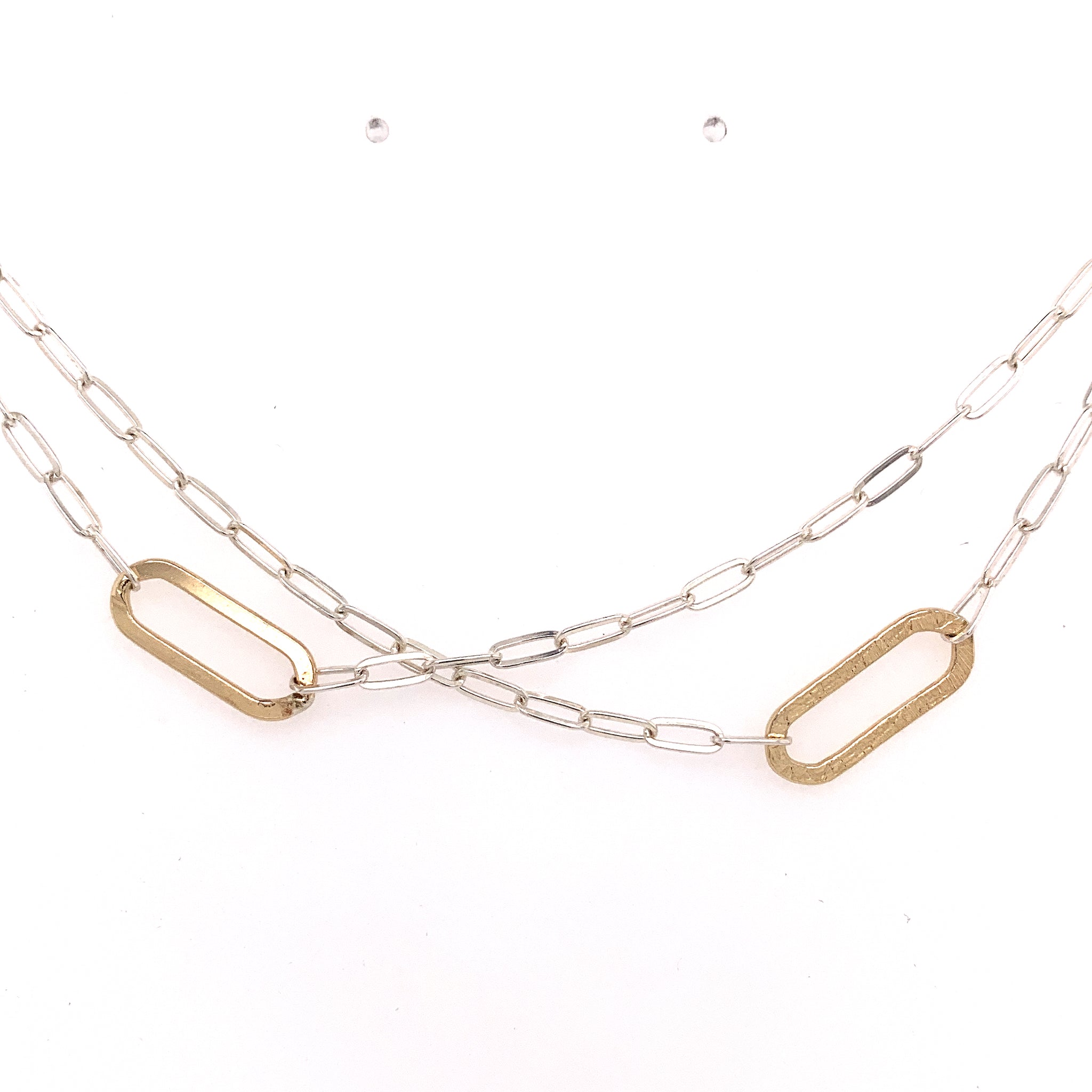 Off Center Ovals Necklace (N1868) - DanaReedDesigns