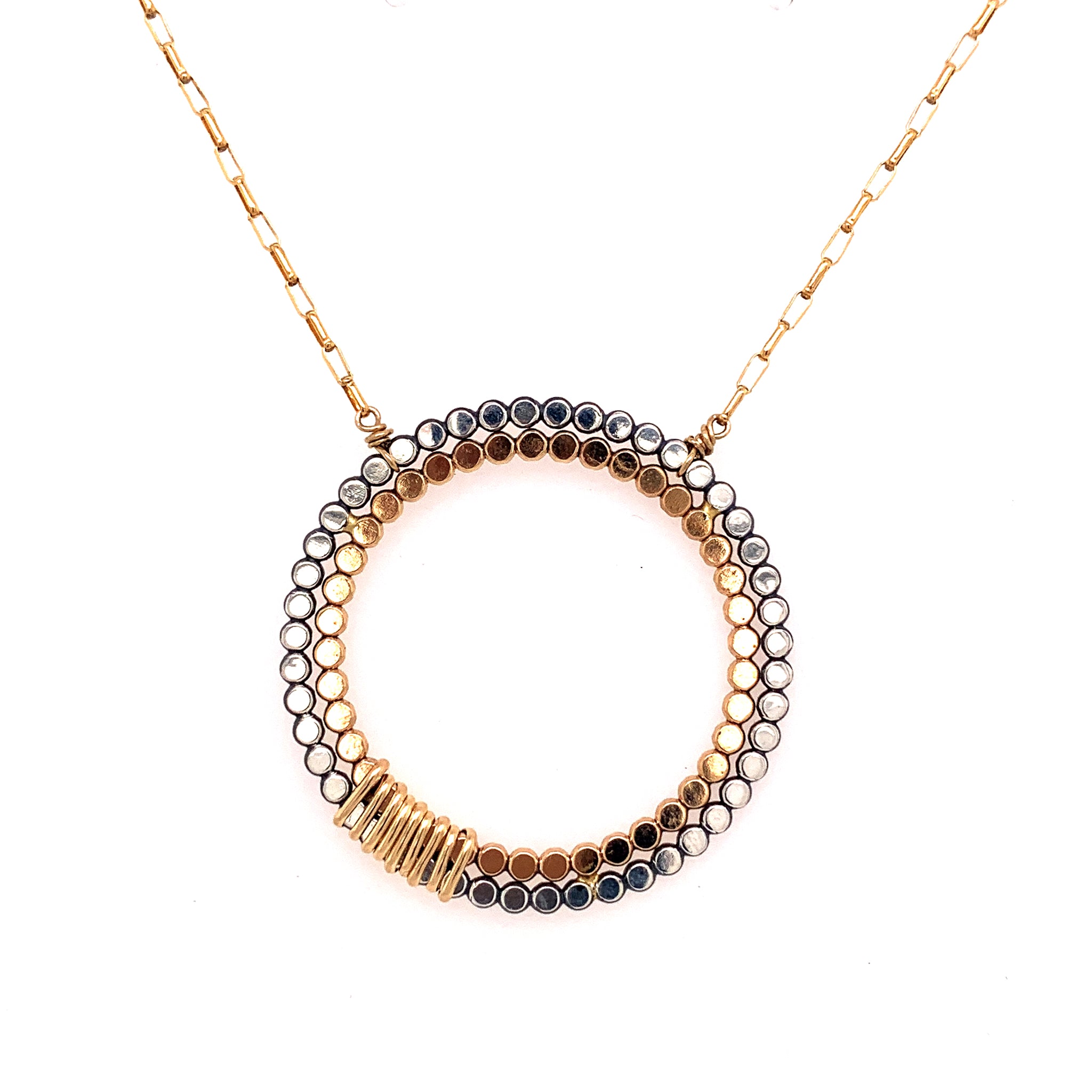 Signature Large Mixed Double Bead Circle (N1894) - DanaReedDesigns