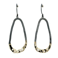 Eclipse Diamond Oval Earrings