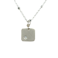 Diamond Dogtag Necklace  (N115Sd)