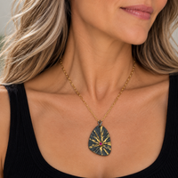 Ruby Sunburst Necklace