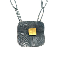 Square Bi-Metal Necklace