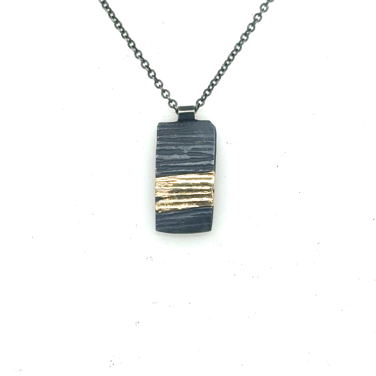 Birch Dog Tag Necklace - one of a kind