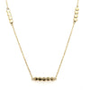 5 Dot Beaded Station Necklace (N1843)