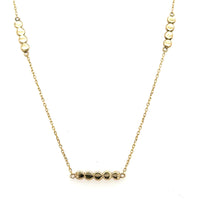 5 Dot Beaded Station Necklace (N1843)