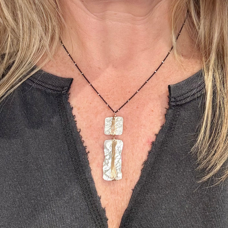 Funky Double Embrace Necklace
