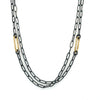 RN2102 - Paperclip Off Center Necklace