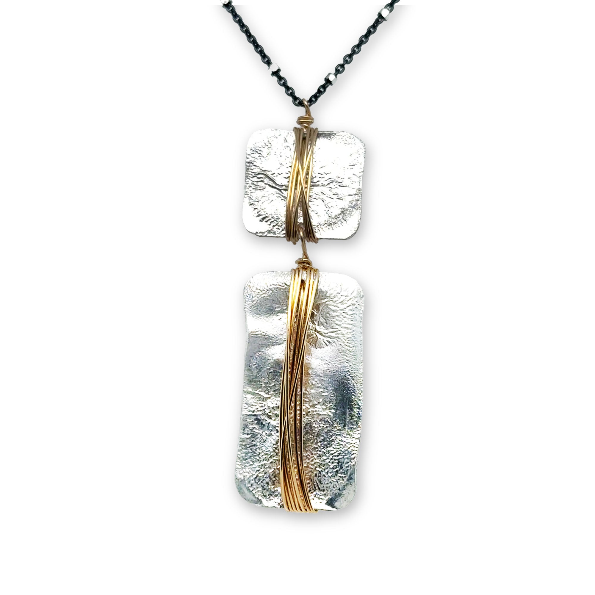 Funky Double Embrace Necklace