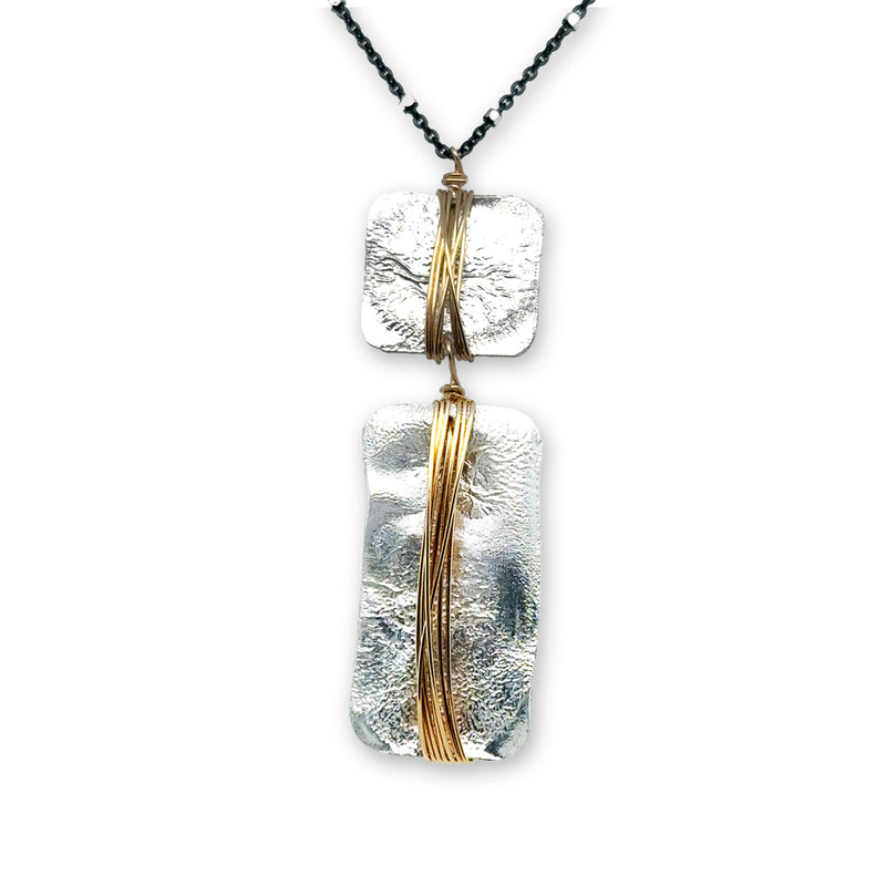 Funky Double Embrace Necklace