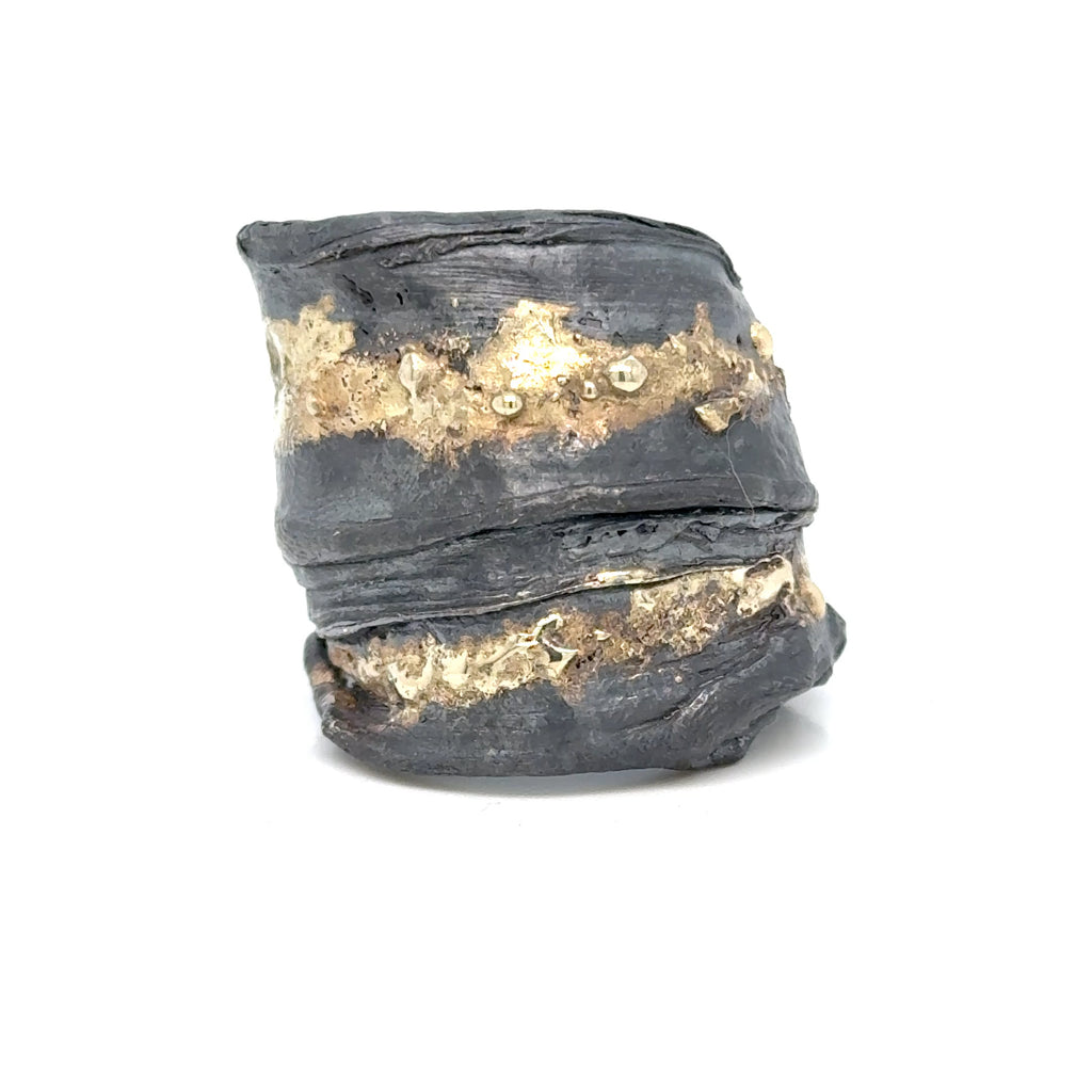 Wide Twisted Concrete Ring – Dana Reed Designs