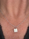 Diamond Dogtag Necklace  (N115Sd)