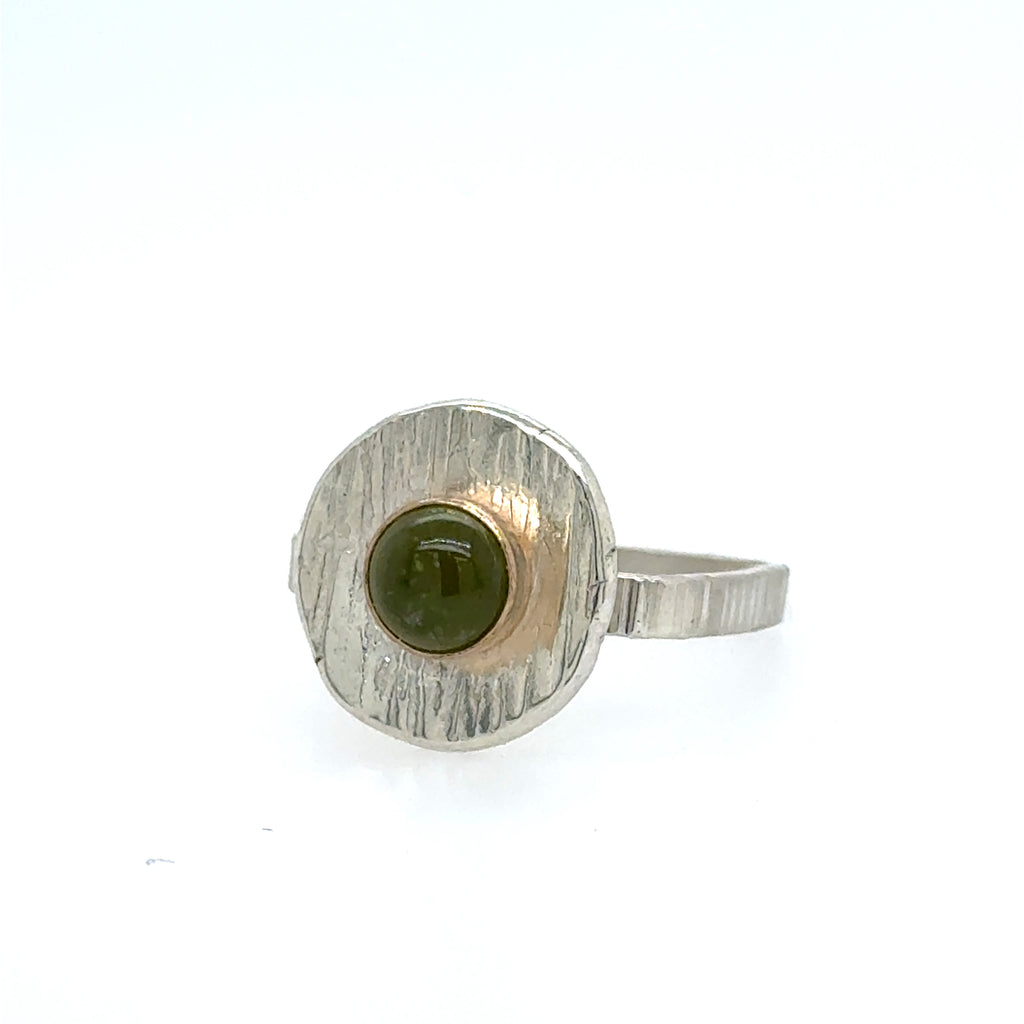 Green Garnet Ring – Dana Reed Designs