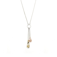 Double Eclipse Bars Necklace