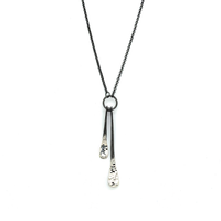 Double Eclipse Bars Necklace