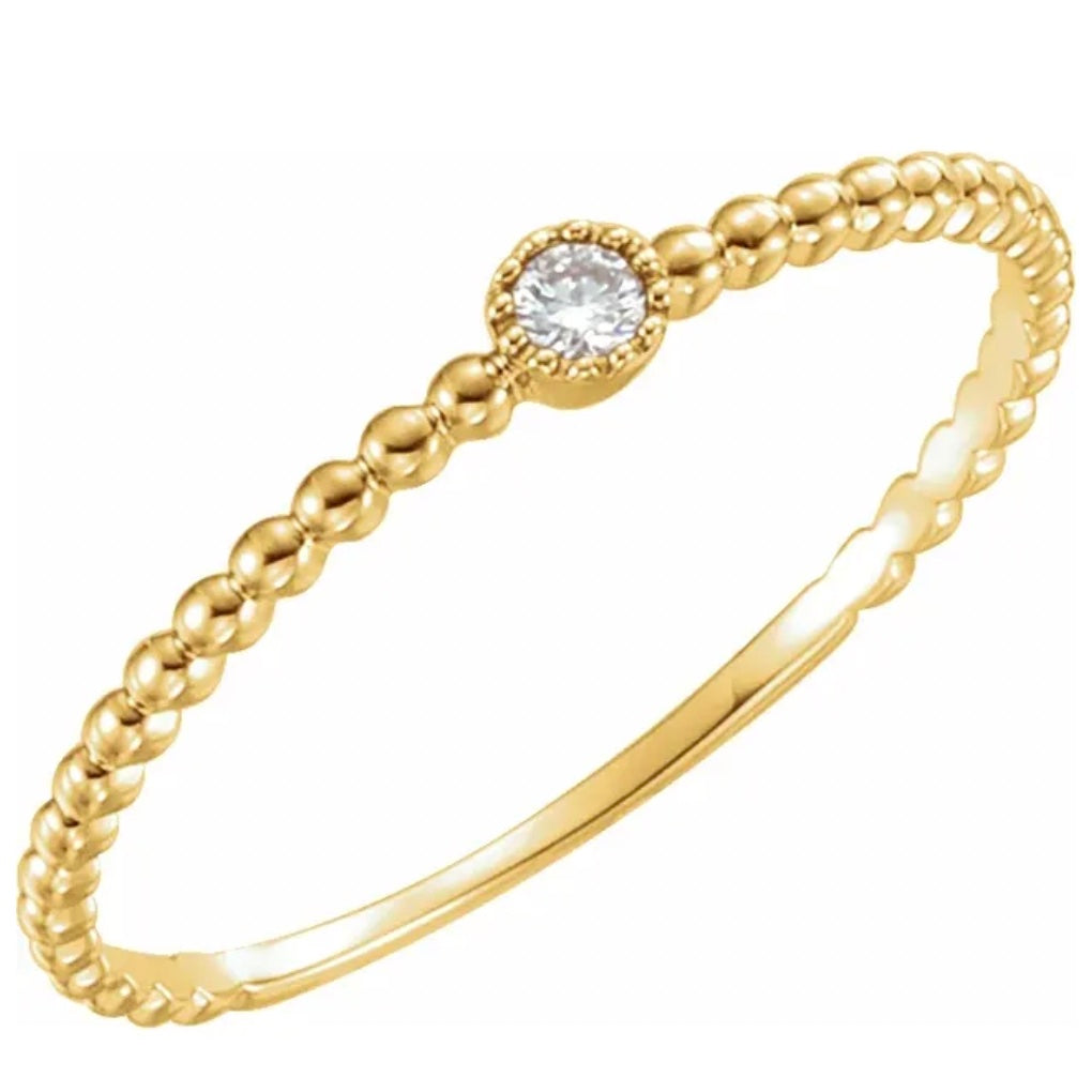 Micro Signature Dot Diamond Ring – Dana Reed Designs