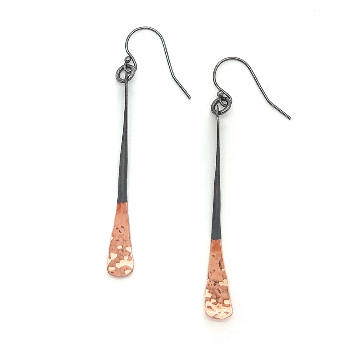 Long Eclipse Bar Earrings – 14K Gold
