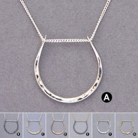Hammered Horseshoe Necklace (N1015) - DanaReedDesigns