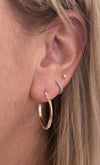 Small Forward Facing Mobius Earrings (RE1715)
