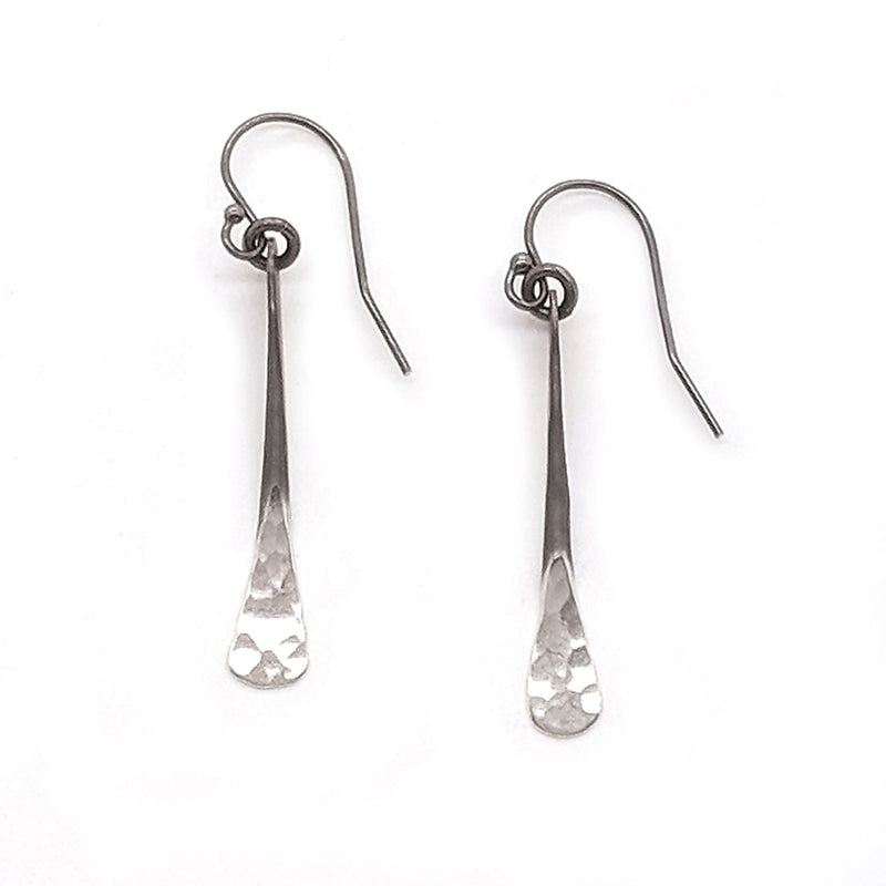 Small Satin Shiny Bar Earrings E1621 - DanaReedDesigns