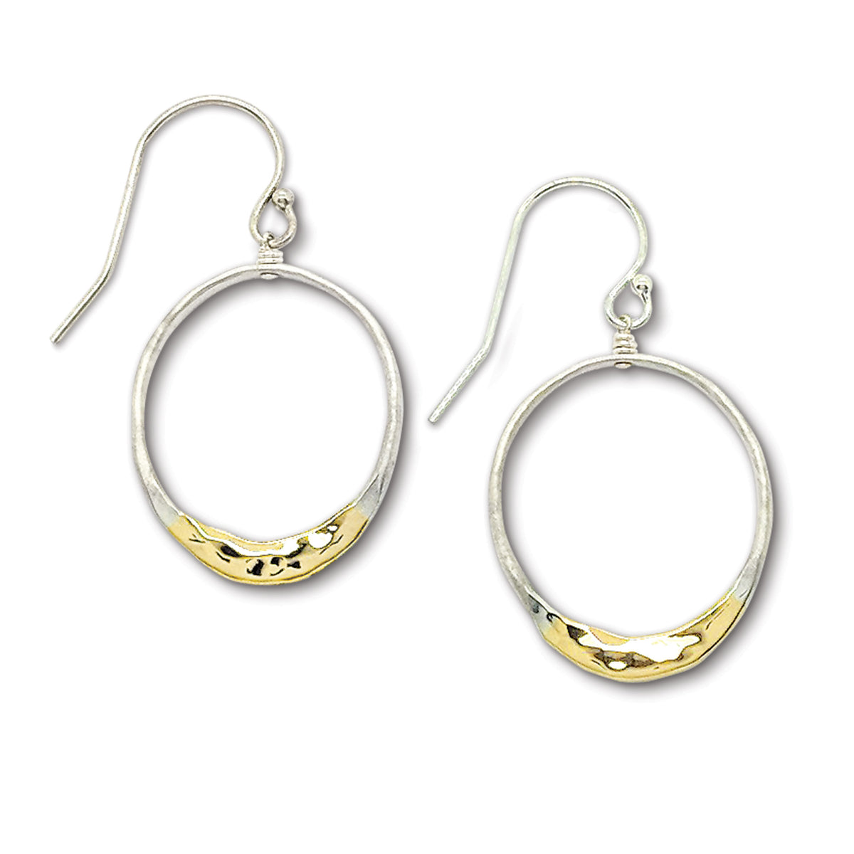Small Satin Shiny Eclipse Earrings E1624 - DanaReedDesigns