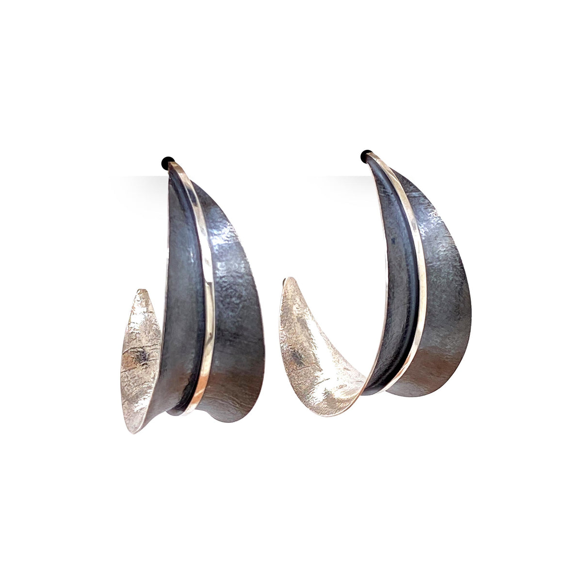 Medium Willow Leaf Post Earrings (E1782) - DanaReedDesigns