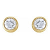 Diamond flat back earrings - RE1955KY