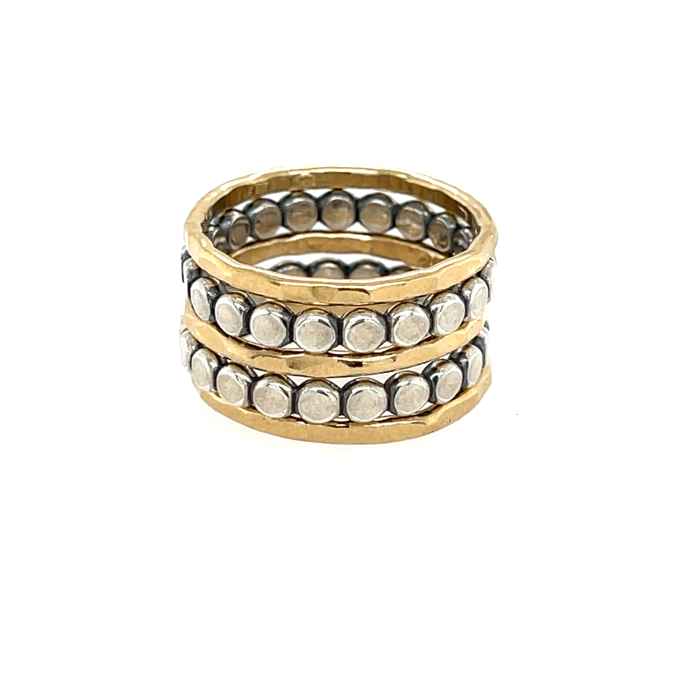 Hammered stack ring -R143
