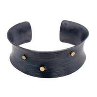 Birch Cuff with 14K Gold & Diamonds