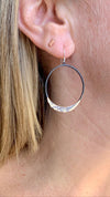 Medium Satin Shiny Eclipse Earrings E1625 - DanaReedDesigns