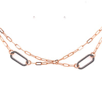 Off Center Ovals Necklace (N1868) - DanaReedDesigns